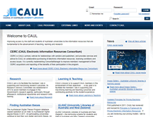 Tablet Screenshot of caul.edu.au